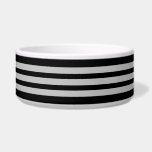 Pet Bowl<br><div class="desc">Pet bowl is shown in a cute black and grey stripes print. 
Choose from small or large size. 
Customize this item or buy as is.</div>