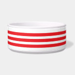Pet Bowl<br><div class="desc">Pet bowl is shown in a cute red and white stripes print.
Choose from small or large size.
Customize this item or buy as is.</div>