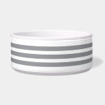 Pet Bowl<br><div class="desc">Pet bowl is shown in a cute grey and white stripes print. 
Choose from small or large size. 
Customize this item or buy as is.</div>