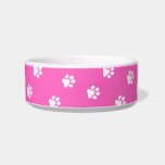 Pet Bowl<br><div class="desc">This pet bowl is shown in a cute dog paws print.
Color Pink
Customize this item or buy as shown.








Licensed Print</div>