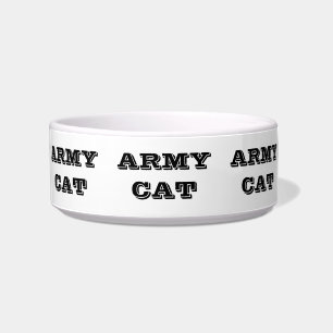 Pet Bowl Army Cat