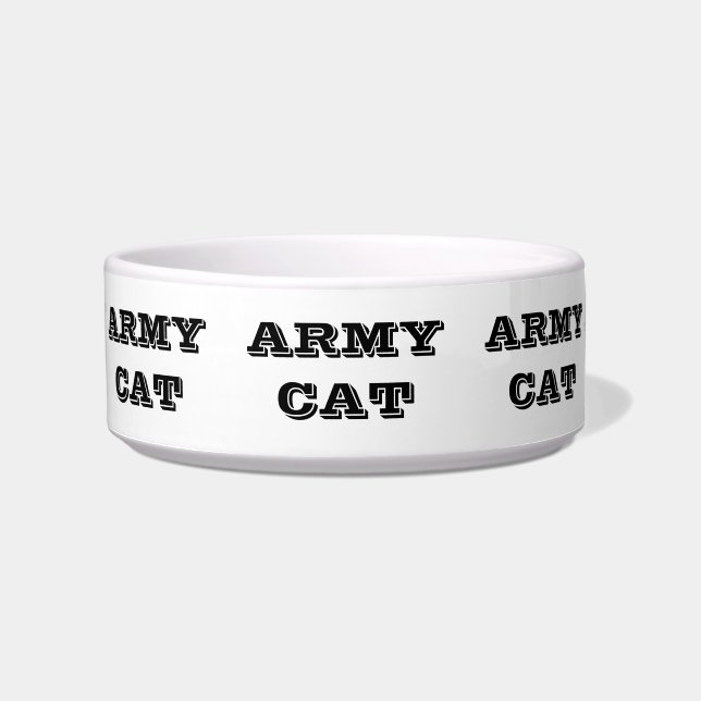 Pet Bowl Army Cat (Front)