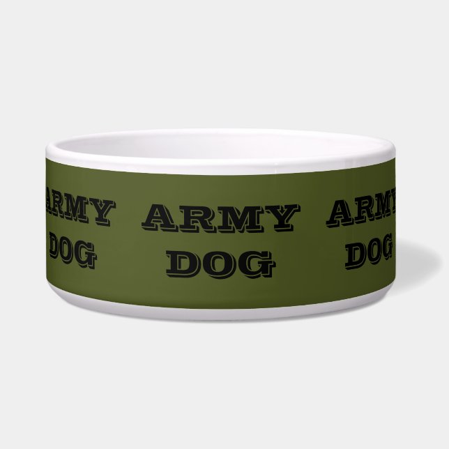 Pet Bowl Army Dog (Front)