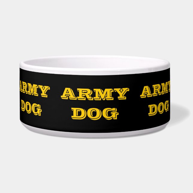 Pet Bowl Army Dog (Front)