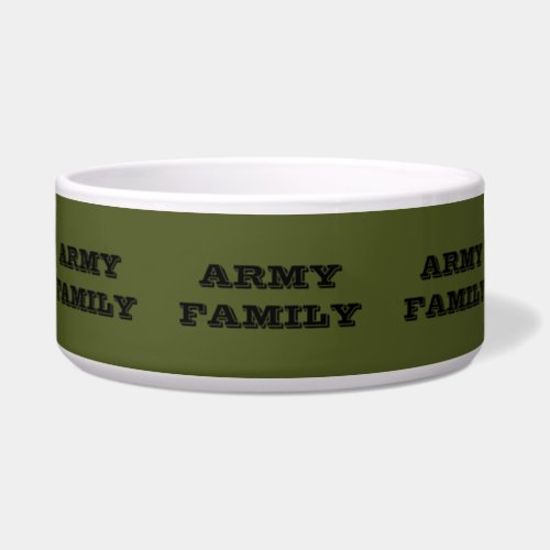 Pet Bowl Army Family
