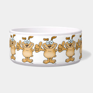 Pet Bowl/Dog Giving thumbs up Bowl
