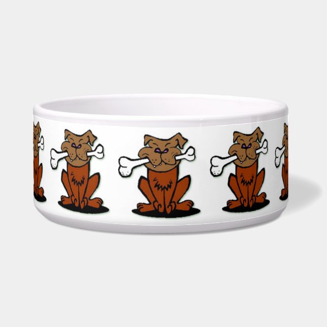Pet Bowl/Dog with Bone Bowl (Front)