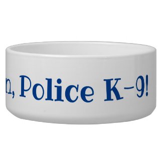 Pet Bowl featuring Police K-9 "Shaky Dog" 