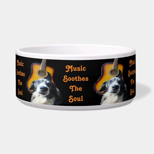 Pet Bowl Guitar Dog (Front)