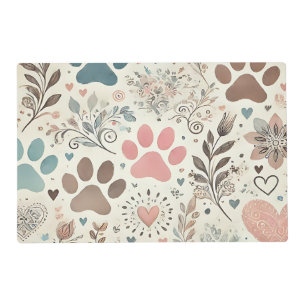 Pet Bowl Laminated Mat