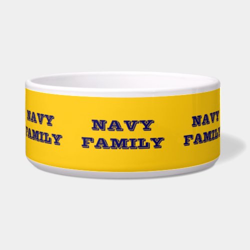 Pet Bowl Navy Family