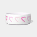 Pet Bowl Pink Hearts<br><div class="desc">HeARTsareUS
Pet Bowl with Pink Hearts
for all the Pet lovers who celebrate Pet Days.
A cute Heart water or food dish for your four legged friend.</div>