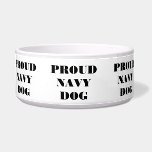 Pet Bowl Proud Navt Dog
