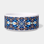 Pet Bowl with Argentinian Colors Abstract Design<br><div class="desc">Treat your pet with Argentine pride using our exclusive pet bowl featuring an abstract design in the vibrant colors of Argentina, enhanced with glittering gemstone highlights! This stylish pet bowl combines the iconic blue and white colors of Argentina in a modern abstract design, with shimmering gemstone accents that add a...</div>