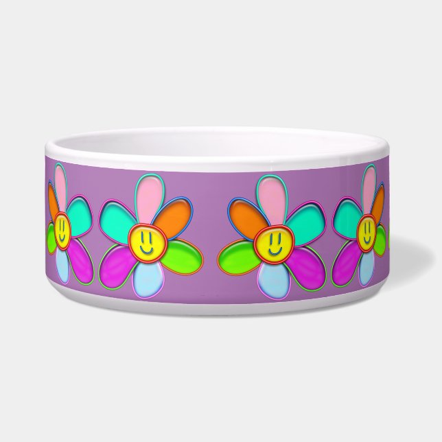 Pet Bowl with Daisy (Front)
