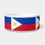 Pet Bowl with flag of Philippines<br><div class="desc">Add a patriotic flair to your pet’s mealtime with this charming pet bowl featuring the flag of the Philippines! Perfect for both dogs and cats, this pet bowl is designed to combine functionality with national pride. The bold and vibrant Philippine flag wraps around the exterior, creating a striking and meaningful...</div>