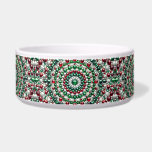 Pet Bowl with Italian Colors Abstract Design<br><div class="desc">Add a touch of Italian elegance to your pet's dining experience with our Pet Bowl featuring an abstract Italian colors design, adorned with precious glittering gemstone highlights in a vibrant 3D effect! This pet bowl is not just a functional piece, but also a stylish statement for your furry friend. The...</div>