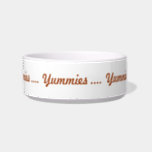 Pet bowl - Yummies<br><div class="desc">Treats for your pet,  or for your pet's person,  this bowl can be filled with "Yummies"</div>