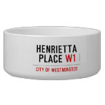 Henrietta  Place  Pet Bowls