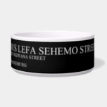 Various lefa sehemo street  Pet Bowls