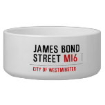 JAMES BOND STREET  Pet Bowls