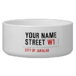 Your Name Street  Pet Bowls