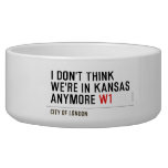 I don't think We're in Kansas anymore  Pet Bowls