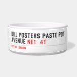 Bill posters paste pot  Avenue  Pet Bowls