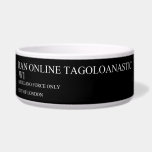 RAN ONLINE TAGOLOANASTIC   Pet Bowls