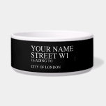 Your Name Street  Pet Bowls