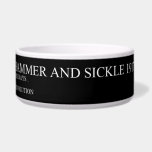the hammer and sickle  Pet Bowls