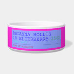 Rhianna hollis 10 elderberry  Pet Bowls