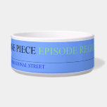 one piece  Pet Bowls