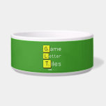 Game
 Letter
 Tiles  Pet Bowls