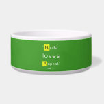 'Nolla 
 loves
 Popcat'  Pet Bowls