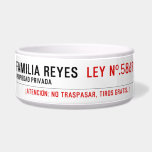 Familia reyes   Pet Bowls