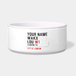 Your Name WAKX LOU  Pet Bowls