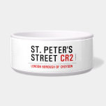 St. peter's Street  Pet Bowls