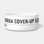 Tory Burqa Cover-up close  Pet Bowls
