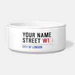 Your Name Street  Pet Bowls