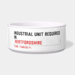 Industrial unit required  in   Pet Bowls