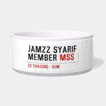 Jamzz Syarif Member  Pet Bowls