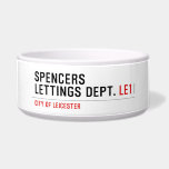 Spencers Lettings Dept.  Pet Bowls