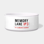 mEMORY LANE  Pet Bowls