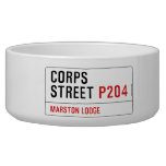 Corps Street  Pet Bowls