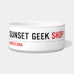 SUNSET GEEK  Pet Bowls