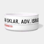 Daliah Sklar, Adv. Israel   Pet Bowls