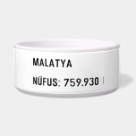 MALATYA  NÜFUS: 759.930  Pet Bowls