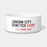 LONDON CITY  GENETICS  Pet Bowls