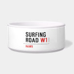 Surfing Road  Pet Bowls